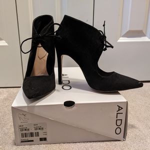 ALDO Eliania Black Pointed Toe Booties